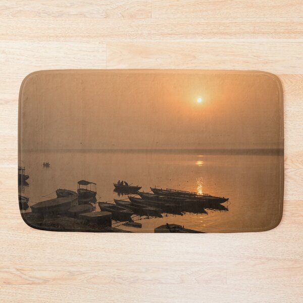 Item preview, Sunrise Over the Ganges River in Varanasi, India designed and sold by raisbeckfoto.