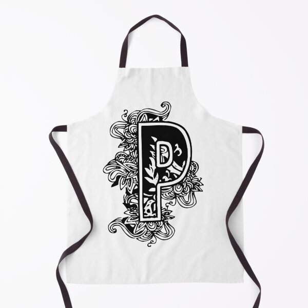 Item preview, Floral letter P designed and sold by DarkArtStudio.