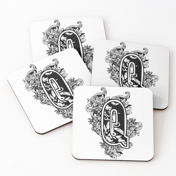 Item preview, Floral letter Q designed and sold by DarkArtStudio.