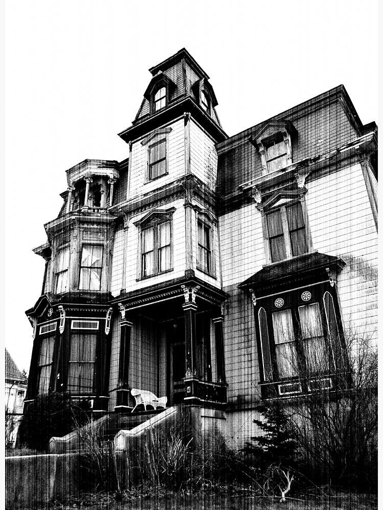 "SK Pierce Haunted Victorian Mansion Gardner, MA" Poster by SLBigelow11 Redbubble
