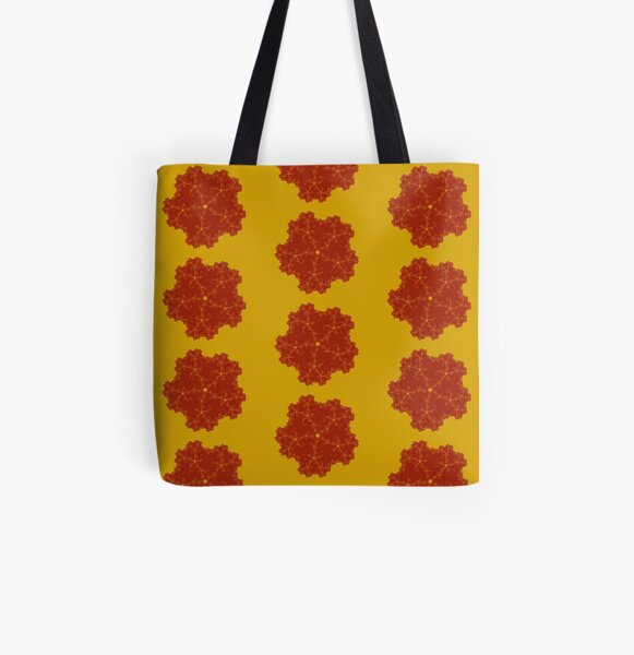 Sierpinski Pentaflake All Over Print Tote Bag