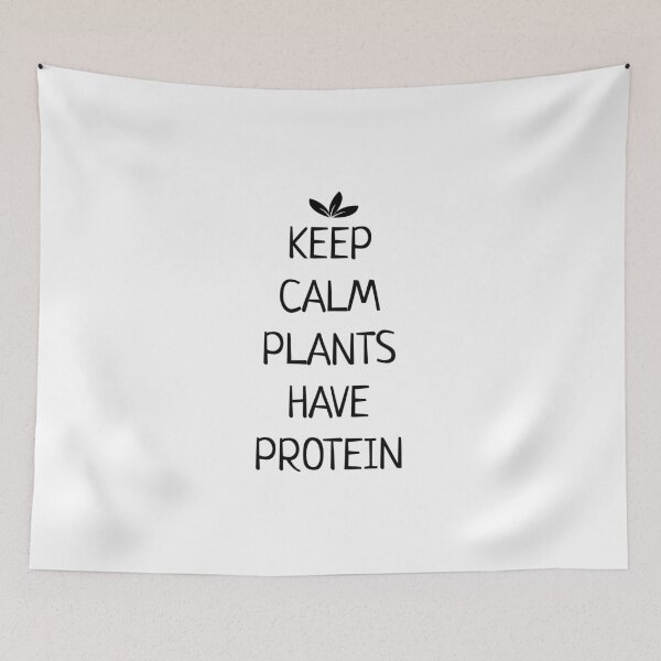 Item preview, Keep calm plants have protein, Vegan gift, Vegetarian, Vegan Protein, Lifestyle designed and sold by cyhdesign.