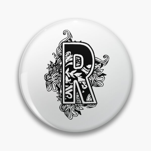 Item preview, Floral letter R designed and sold by DarkArtStudio.