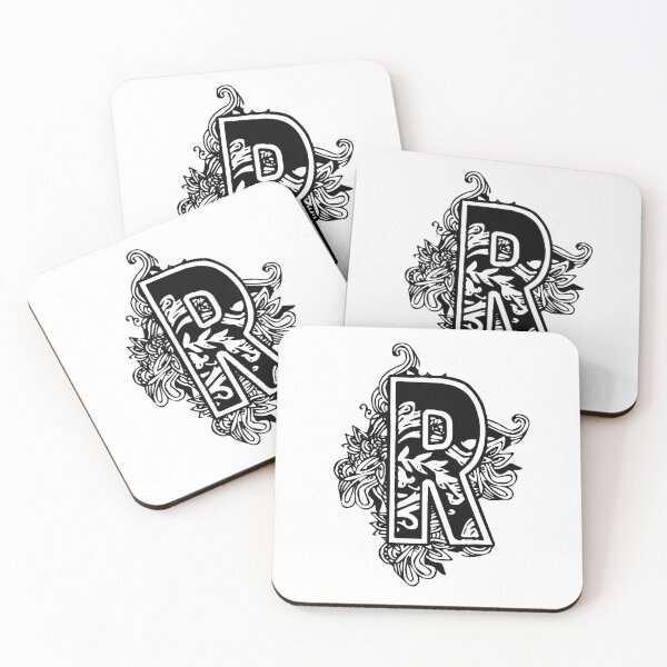 Item preview, Floral letter R designed and sold by DarkArtStudio.