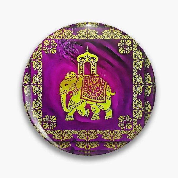 Item preview, Golden Elephant on Purple designed and sold by RitaMaye.