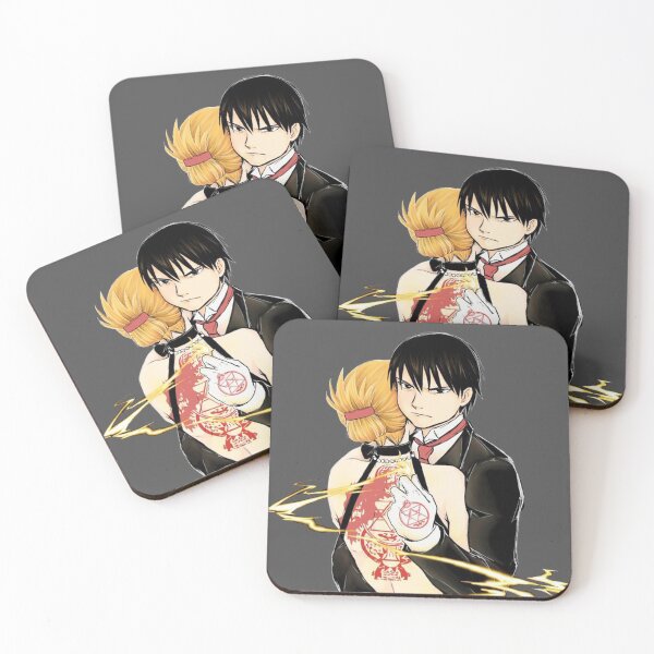 Item preview, Fullmetal Alchemist Roy Mustang y Riza Hawkeye medio cuerpo designed and sold by thePeachPit.