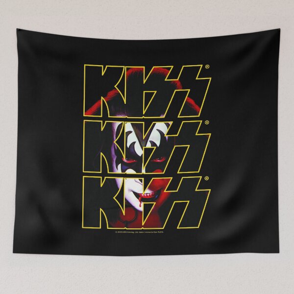 Item preview, KISS Band Triple Logo Demon Design designed and sold by designminimal.