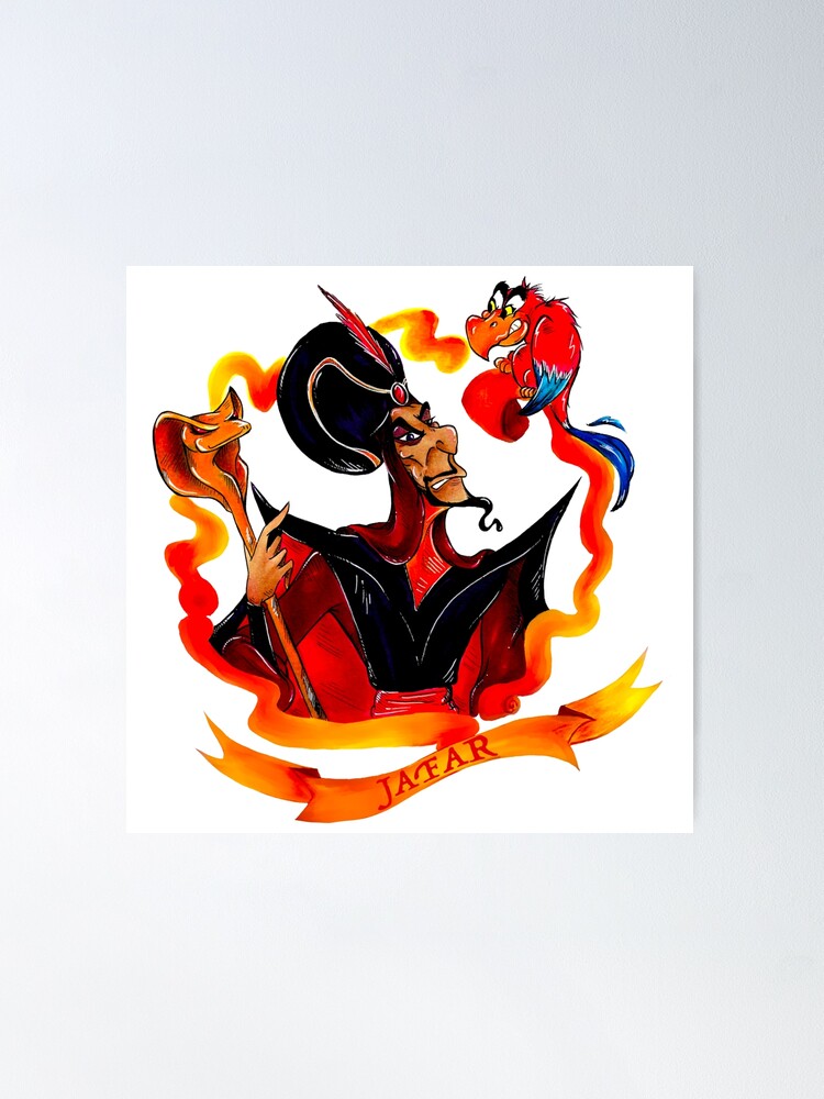 Jafar evil Sorcerer Villain Poster for Sale by ArtByShannon