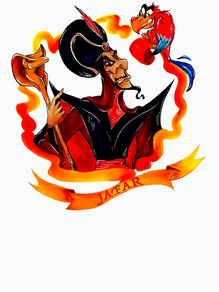 "Jafar Evil Sorcerer Villain" T-shirt By ArtByShannon | Redbubble