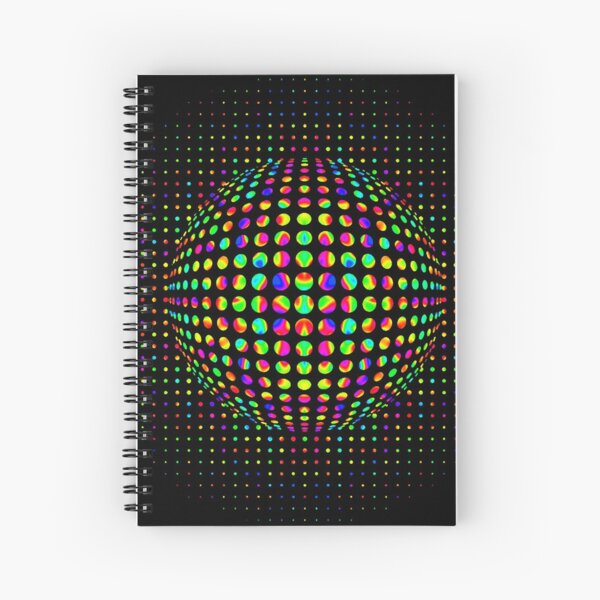 Psychedelic Art, Psychedelia, Psychedelic Pattern, 3d illusion Spiral Notebook