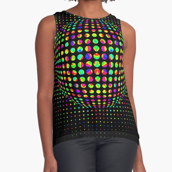 Psychedelic Art, Psychedelia, Psychedelic Pattern, 3d illusion Sleeveless Top
