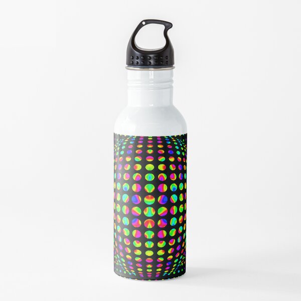 Psychedelic Art, Psychedelia, Psychedelic Pattern, 3d illusion Water Bottle