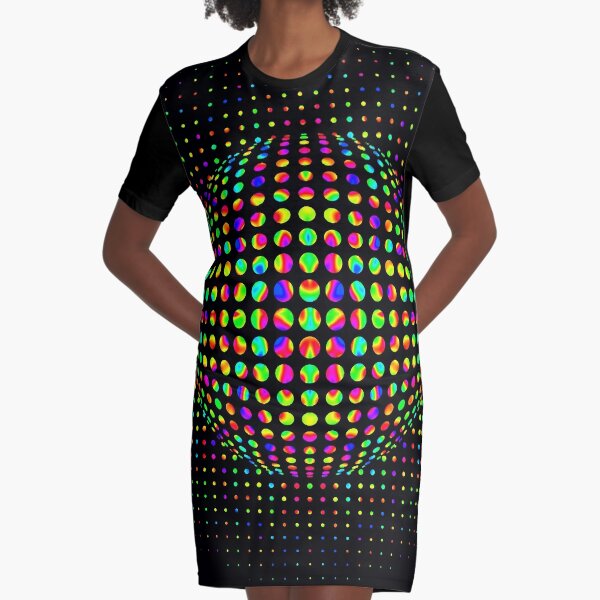 Psychedelic Art, Psychedelia, Psychedelic Pattern, 3d illusion Graphic T-Shirt Dress