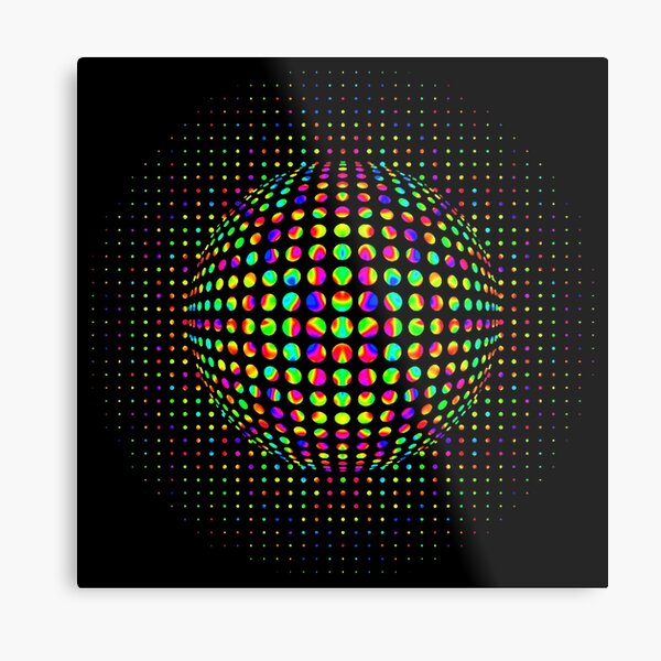 Psychedelic Art, Psychedelia, Psychedelic Pattern, 3d illusion Metal Print