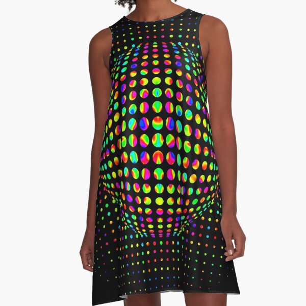 Psychedelic Art, Psychedelia, Psychedelic Pattern, 3d illusion A-Line Dress