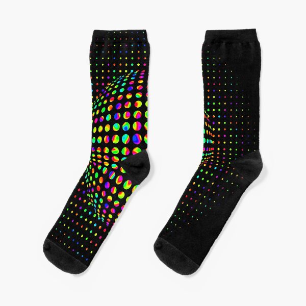 Psychedelic Art, Psychedelia, Psychedelic Pattern, 3d illusion Socks