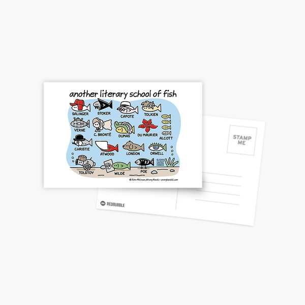 Item preview, another literary school if fish designed and sold by WrongHands.