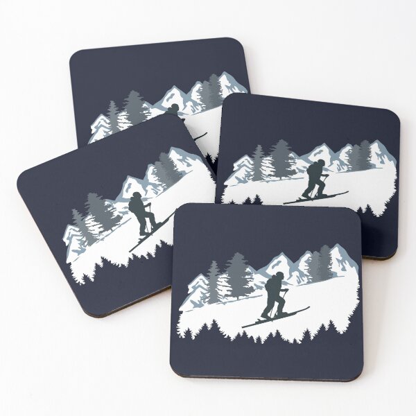 Item preview, Ski touring & mountains designed and sold by claudiasartwork.