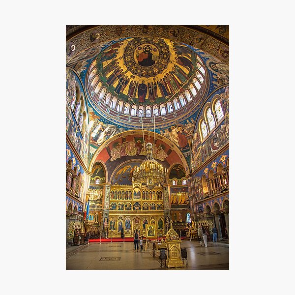 Romania. Transylvania. Sibiu. Orthodox Cathedral. Interior. Photographic Print