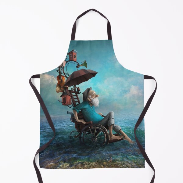 Item preview, old man resting on a chair by the sea designed and sold by 42youbest.