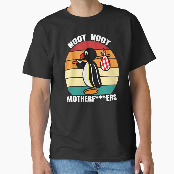 Vista previa del artículo con la obra «Noot Noot Pingu, regalo divertido Noot Noot, Pingu Noot Noot Motherf», diseñado y vendido por Ake10.