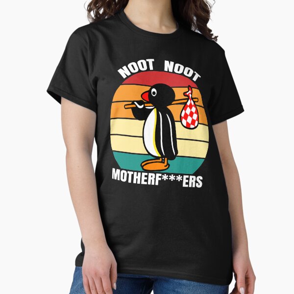 Vista previa del artículo con la obra «Noot Noot Pingu, regalo divertido Noot Noot, Pingu Noot Noot Motherf», diseñado y vendido por Ake10.