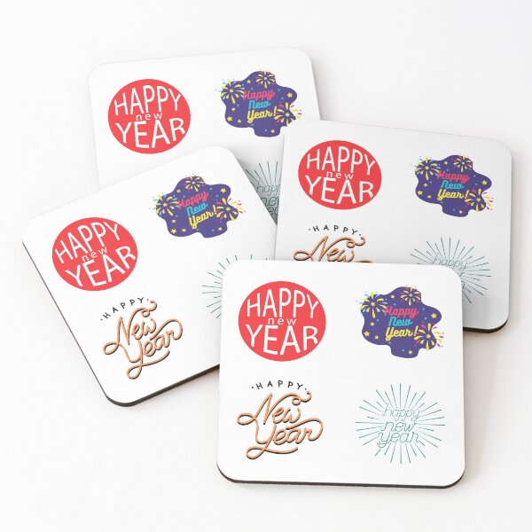 Item preview, happy new year stylish new cool colorful typography  designed and sold by AnujShah7.