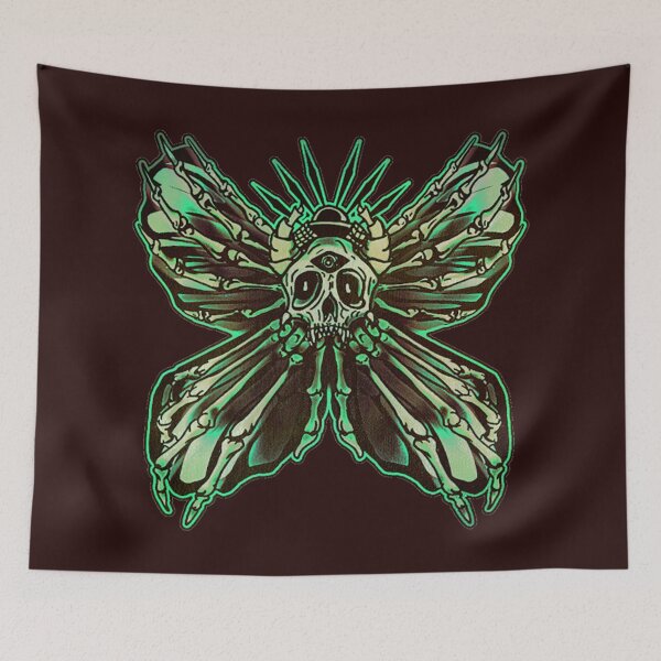 Item preview, Deaths Head Bone Moth: Green designed and sold by iduzarts.