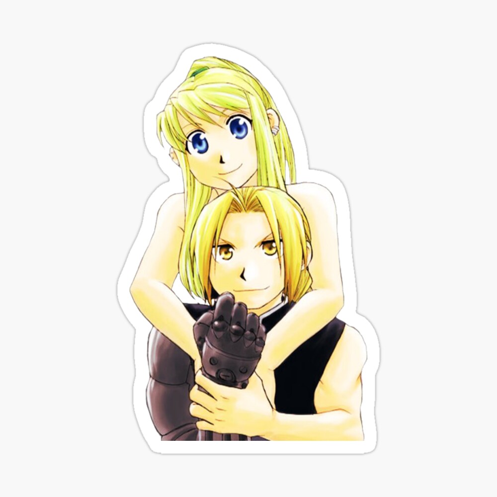 Fullmetal Alchemist Edward Elric and Winry Rockbell Half Body