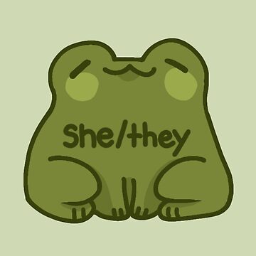 Artwork thumbnail, She/They Frog Pronouns by humblemushroom
