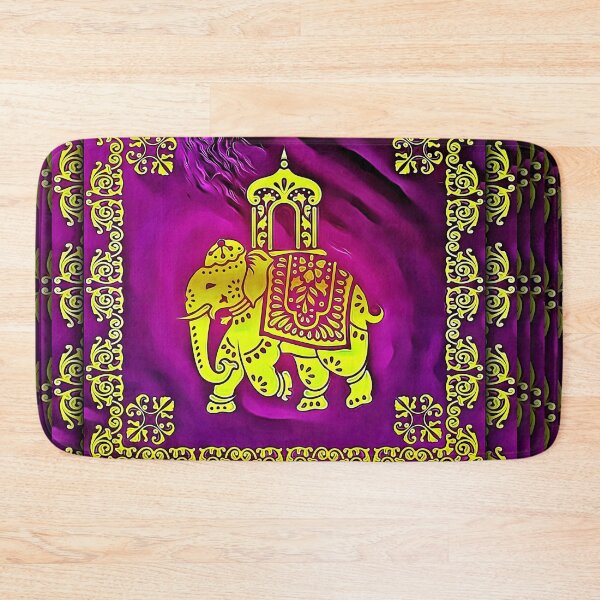 Item preview, Golden Elephant on Purple designed and sold by RitaMaye.