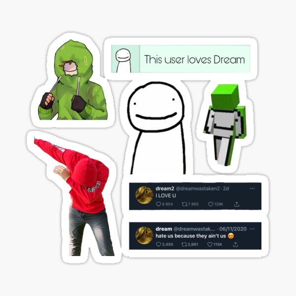 Dreamwastaken stickers 7 pack Sticker