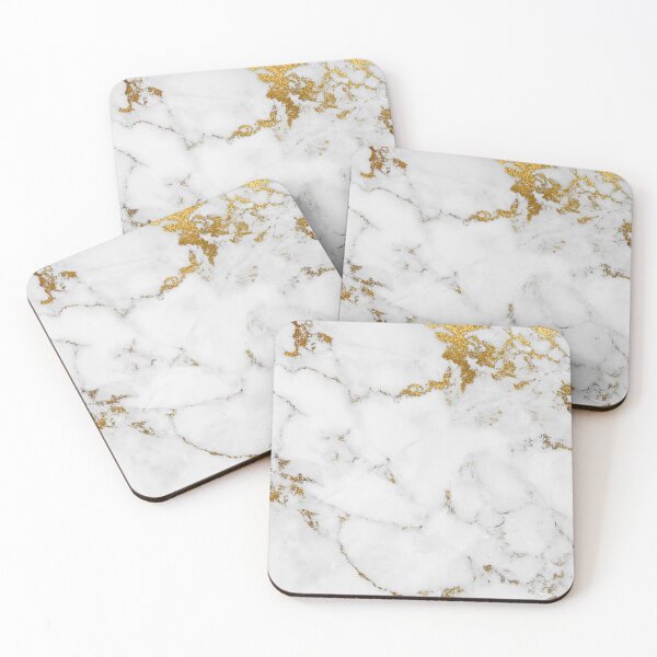 Item preview, White Marble and Gold designed and sold by HintofNature.