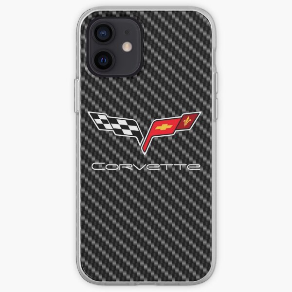 Logo Corvette avec Carbon Coque souple iPhone