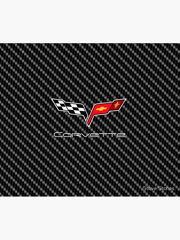 Corvette logo with Carbon by stevestones