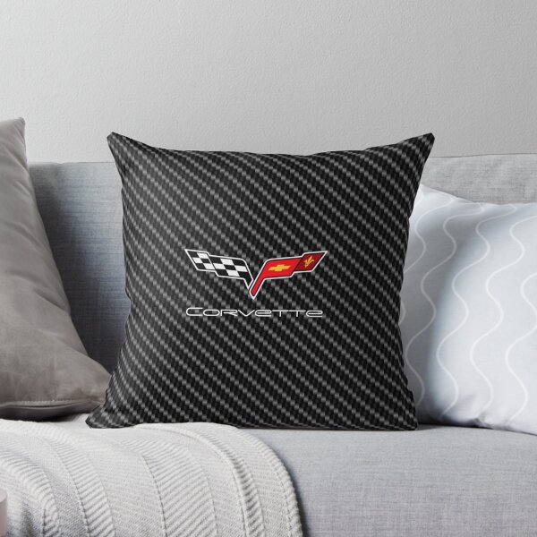 Corvette-Logo mit Carbon Dekokissen