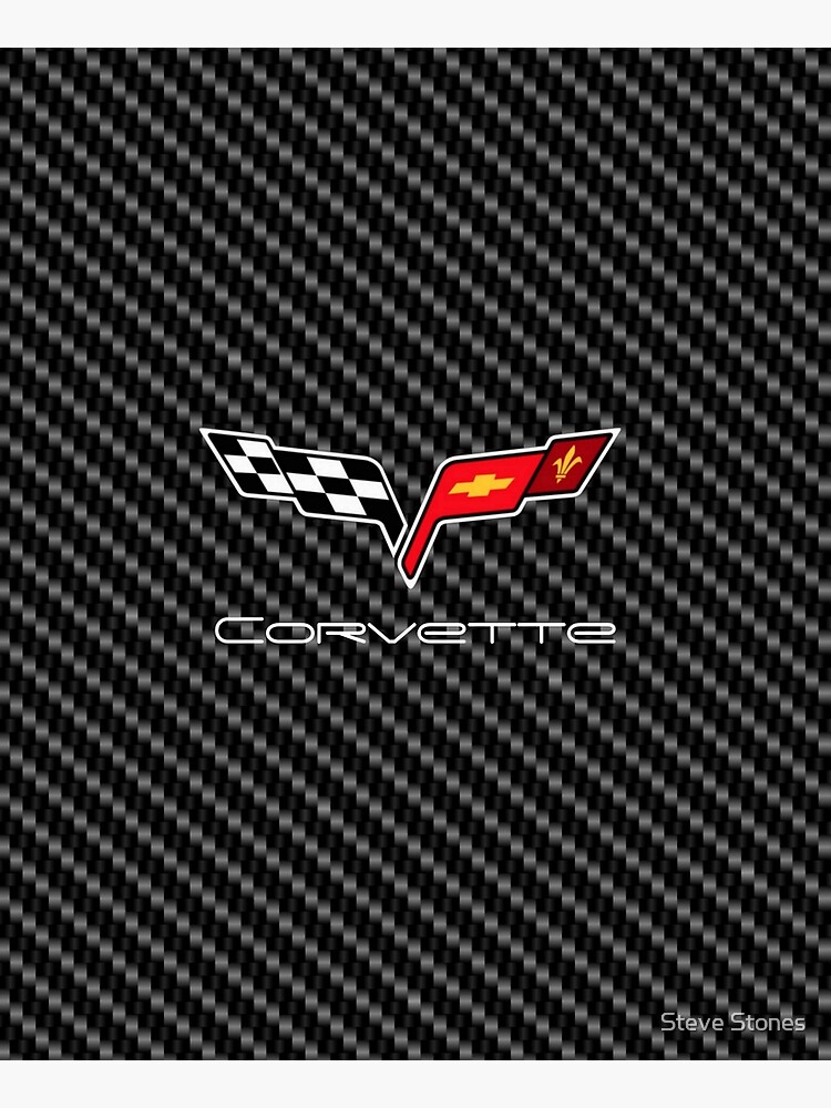 Corvette logo with Carbon by stevestones