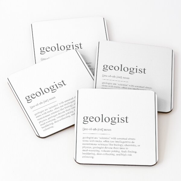 Item preview, Geologist 250 Watercolor Map Yoga Quote Definition designed and sold by vividpixelusa.