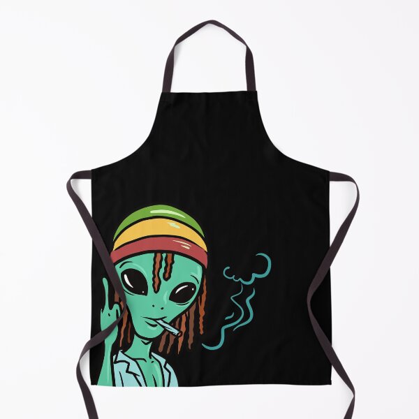 Item preview, Smoking Alien With Middle Finger Up designed and sold by GanjaGrip.