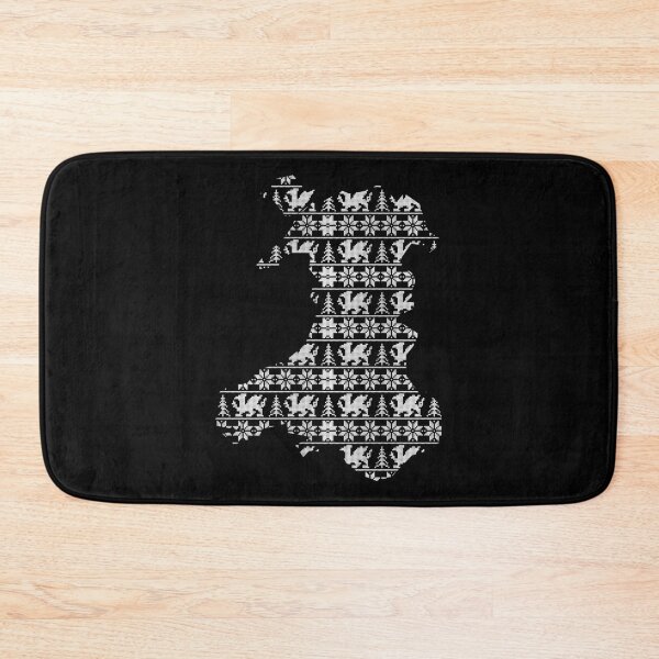 Item preview, Nadolig Llawen Wales Welsh Cymru Merry Christmas Map designed and sold by juvajay.