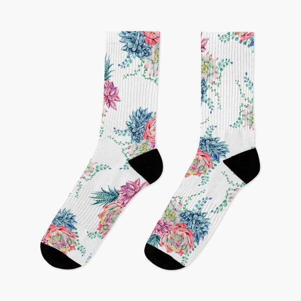 Artikelvorschau, SUCCULENTS FLORAL-WHITE entworfen und verkauft von Flowers-Dreams.