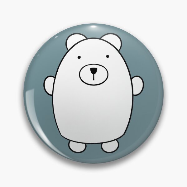 Item preview, Cute white polar bear on ice blue.  designed and sold by Quick Brown Fox Canada.