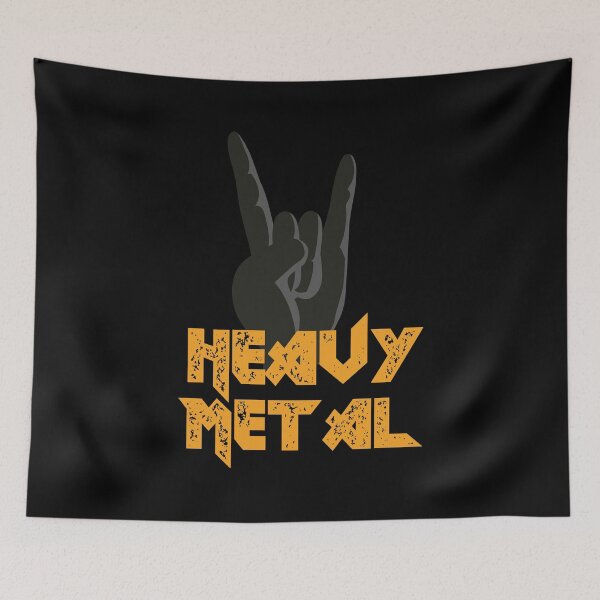 Artikelvorschau, Heavy Metal Horns Up Rocker Metalhead Headbanger entworfen und verkauft von h44k0n.