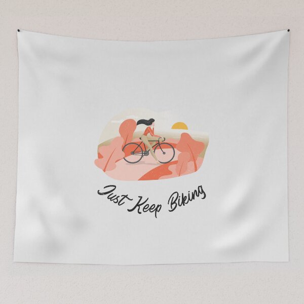 Item preview, Just Keep Biking Creative Design designed and sold by benarik.