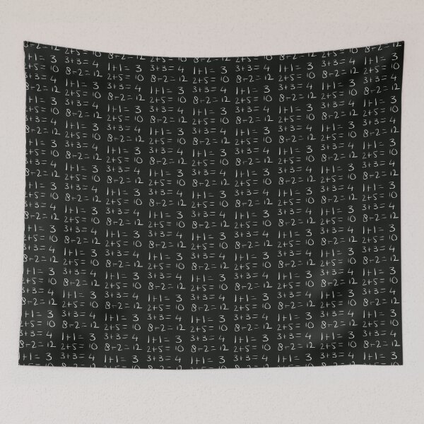 Item preview, Idiotic Maths Chalkboard designed and sold by Annelizard.