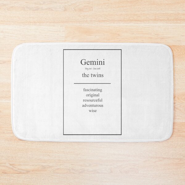 Item preview, Gemini 248 Watercolor Map Yoga Quote Definition De designed and sold by vividpixelusa.