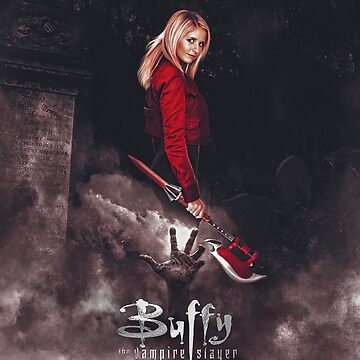 Buffy Mouse Pad Buffy the Vampire Slayer Scythe Art 