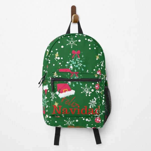 Item preview, Feliz Navidad with decoration on dark green background designed and sold by Vero De.