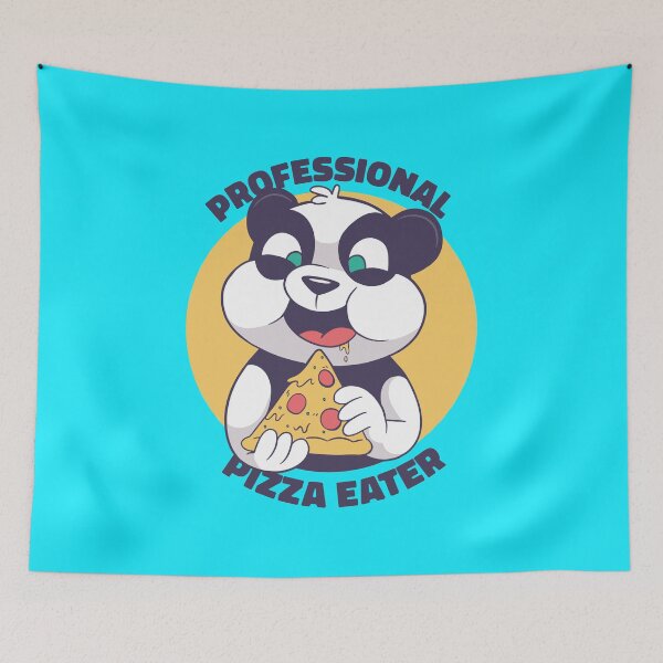 Item preview, Professional pizza eater baby panda designed and sold by Piztees.