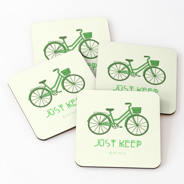 Item preview, Just Keep Biking Creative Design designed and sold by benarik.